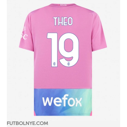 Camiseta AC Milan Theo Hernandez #19 Tercera Equipación 2023-24 manga corta